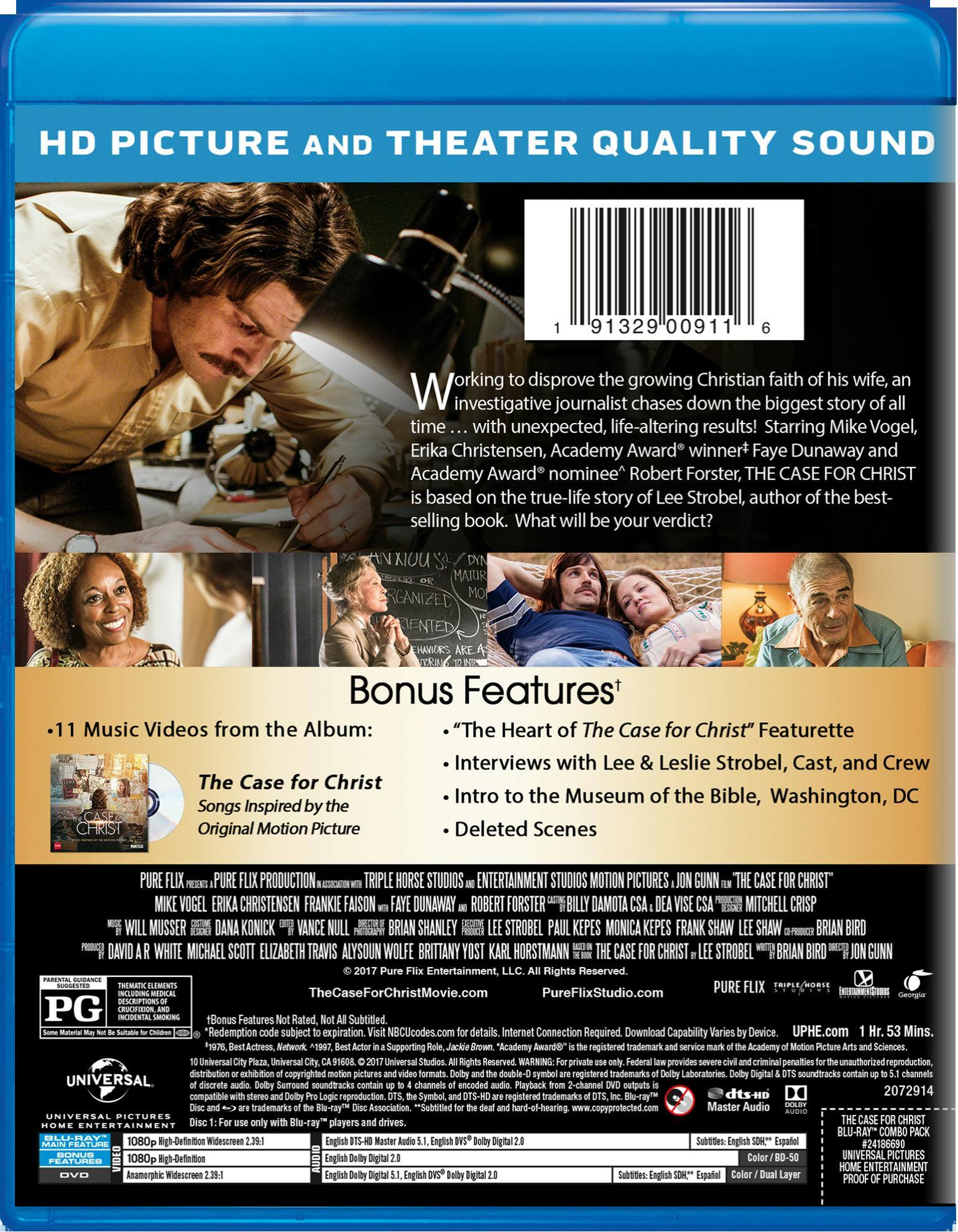 Angle. The Case for Christ (DVD + Digital) [Blu-ray].