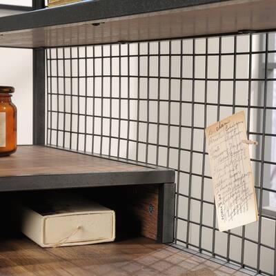 Forest'nSky Industrial L Shaped Desk with 2 Drawers and Shelves Forest'nSky Industrial L Shaped Desk with 2 Drawers and Shelves