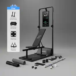 Speediance - Smart Home Gym, Gym Monster 2 Works Plus, Smart AI-Powered Multi-Functional Smith Machine for Home Workout - Black