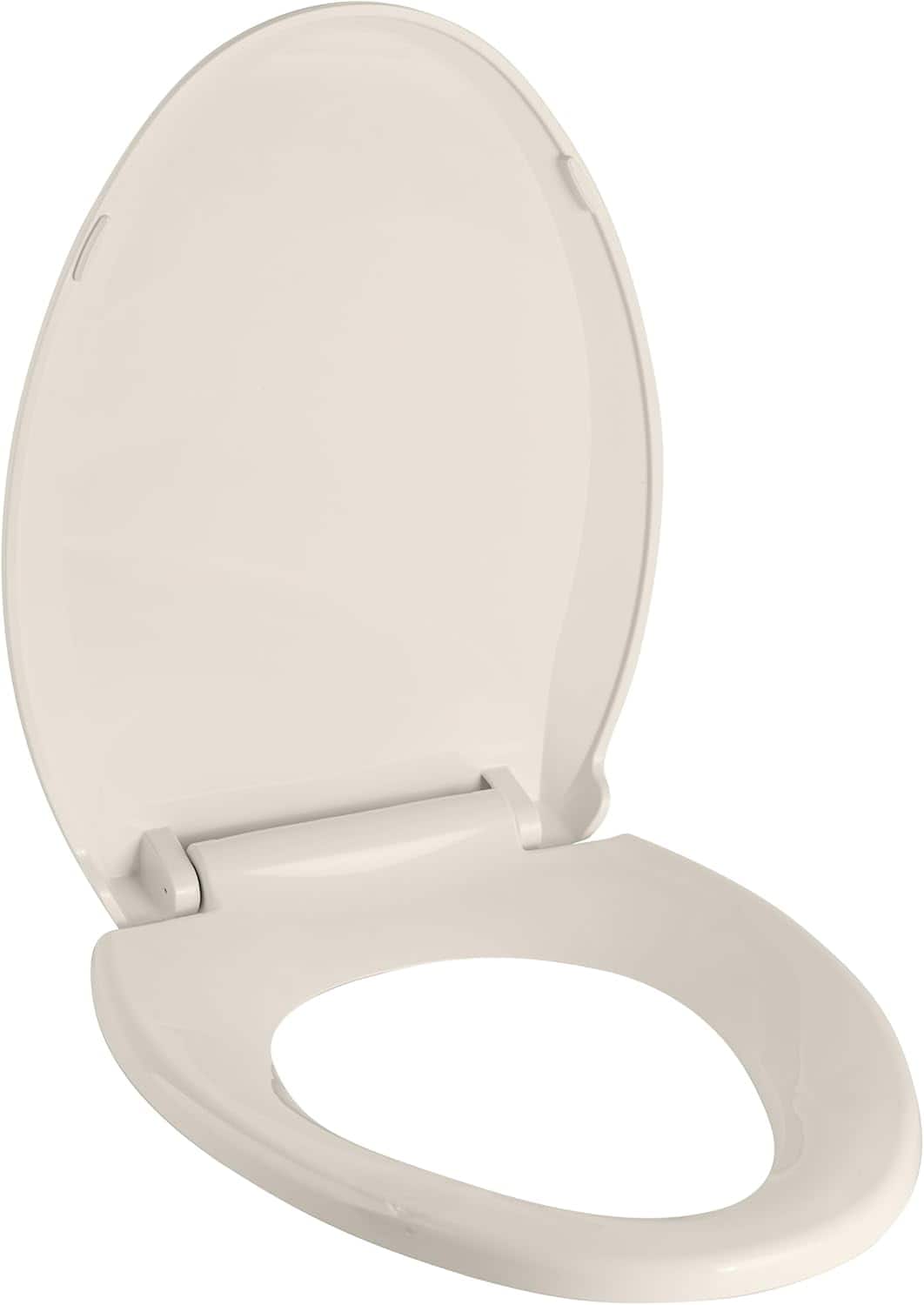 Jojoka - Almond 19 Inch Elongated Toilet Seat PP Combo Soft Close Quick Install - Gold