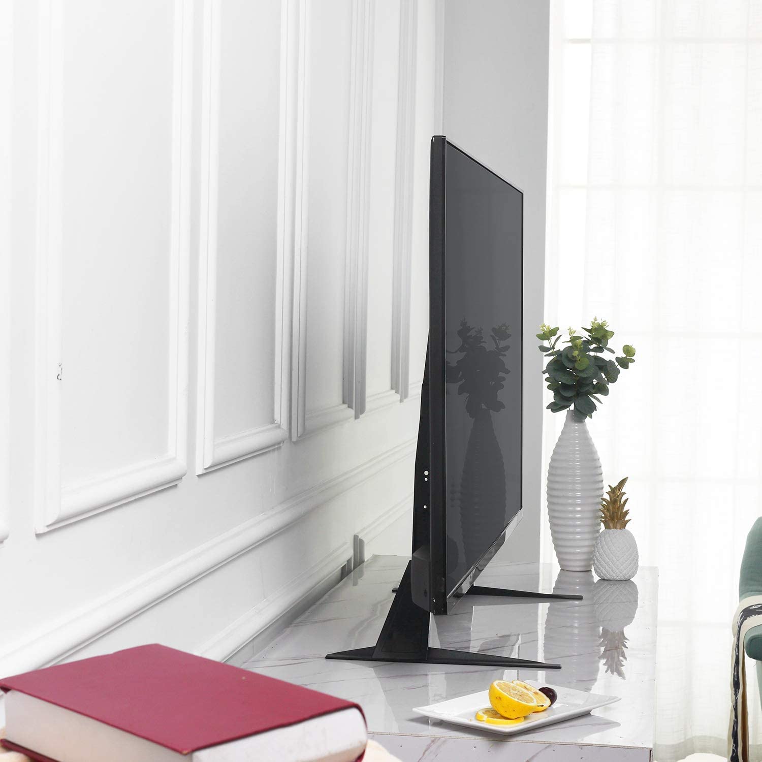 Alt View 1. Refined Abode Design - Universal Tv Stand Table Top Replacement For 22 Lcd Flat&curved Screen Max Vesa Up To 800x400mm Support - 23-42 inches.