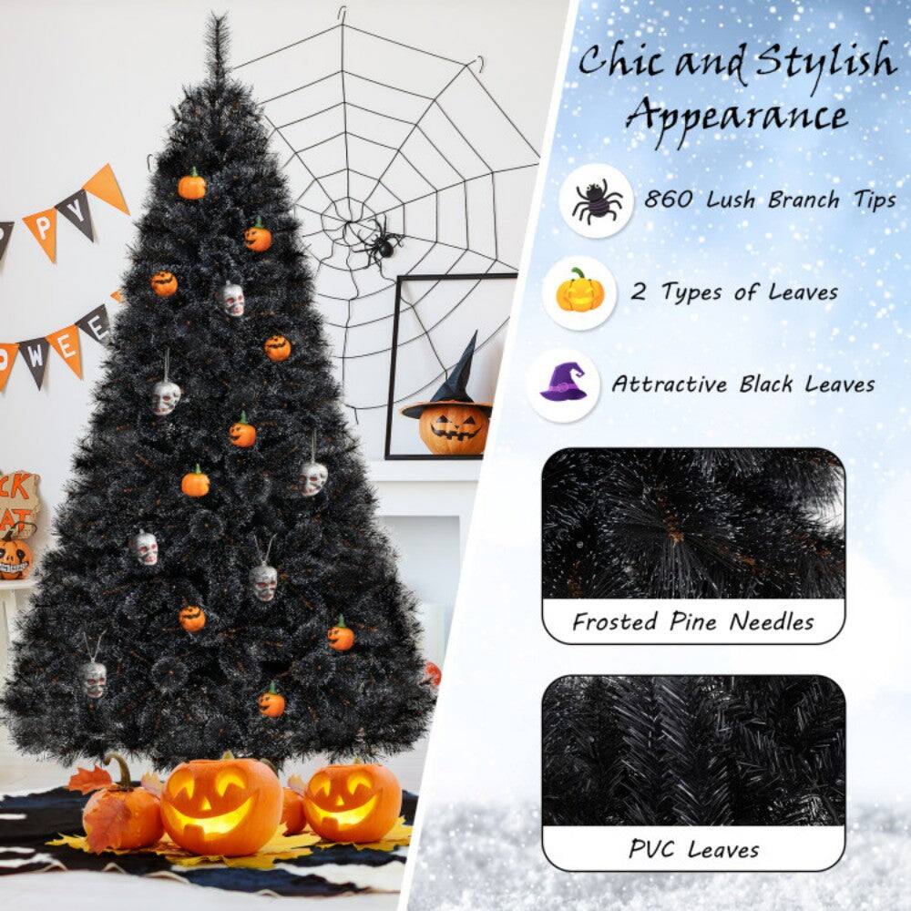 Chic and Stylish Appearance

- 860 Lush Branch Tips
- 2 Types of Leaves
- Attractive Black Leaves
- Frosted Pine Needles
- PVC Leaves