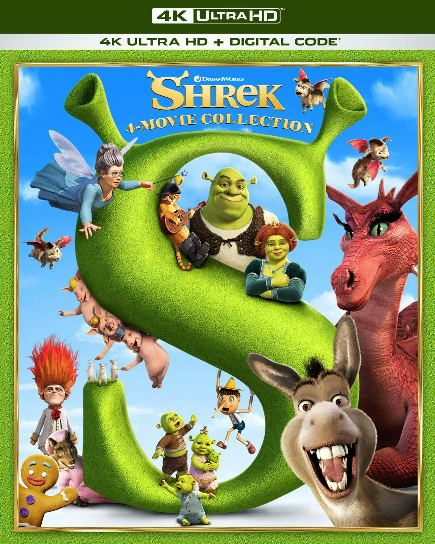 Angle. Shrek 4-Movie Collection - 4K Ultra HD + Digital (4K Ultra HD) [UHD].