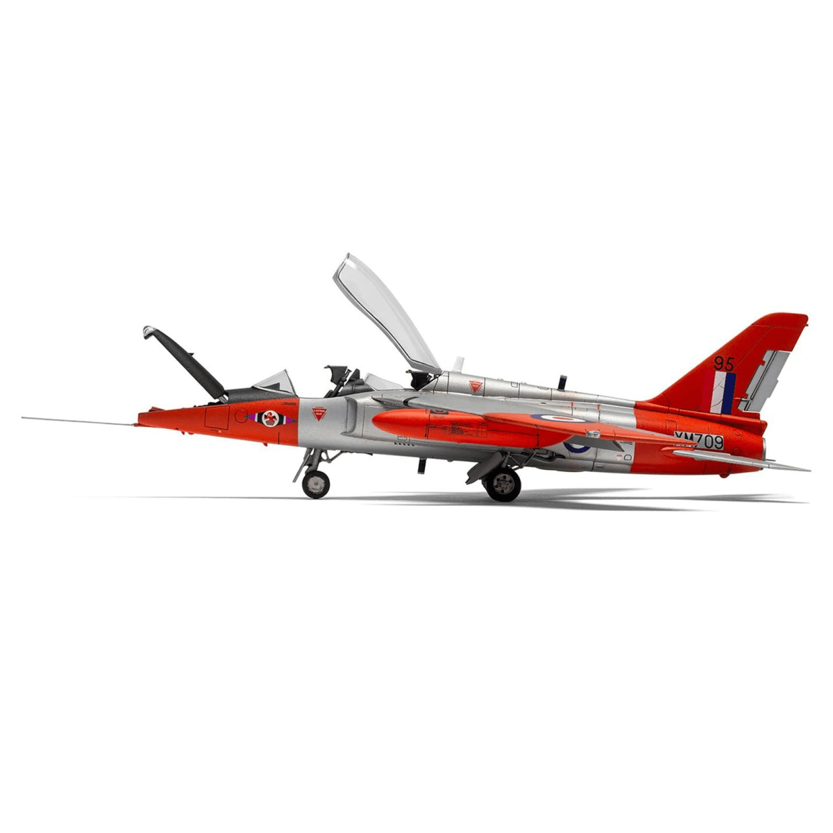 Alt View 9. Airfix - Level 2 Model Kit Folland Gnat T.1 Fighter Aircraft w/ 2 Scheme Options 1/48 Plastic Model Kit by Airfix.