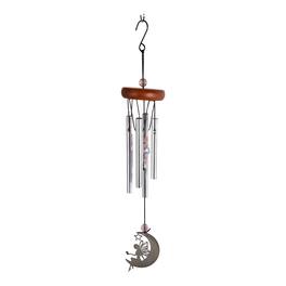 FC Design - 11" Long Fairy Wood Top Wind Chime Outdoor Patio or Garden Hanging Decoration - Multi-Color