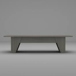 FUFU & GAGA - FUFU&GAGA Modern Conference Table – Sleek Office Desk Meeting & Workspace Solution - Gray