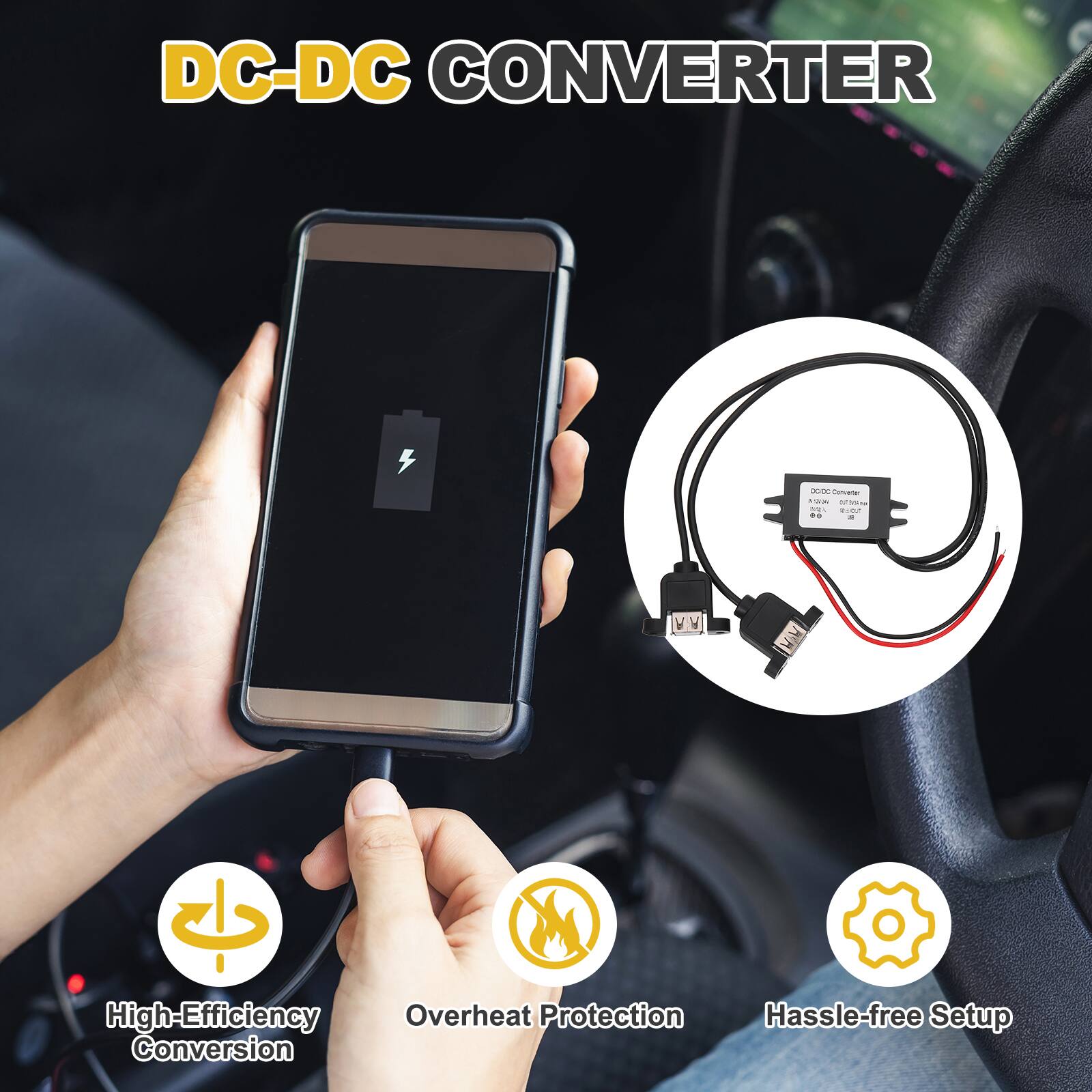 DC-DC CONVERTER

- High-Efficiency Conversion
- Overheat Protection
- Hassle-free Setup