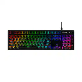 HyperX - Alloy Origins Wired Mechanical Aqua Tactile Switch Gaming Keyboard with RGB Back Lighting - Black
