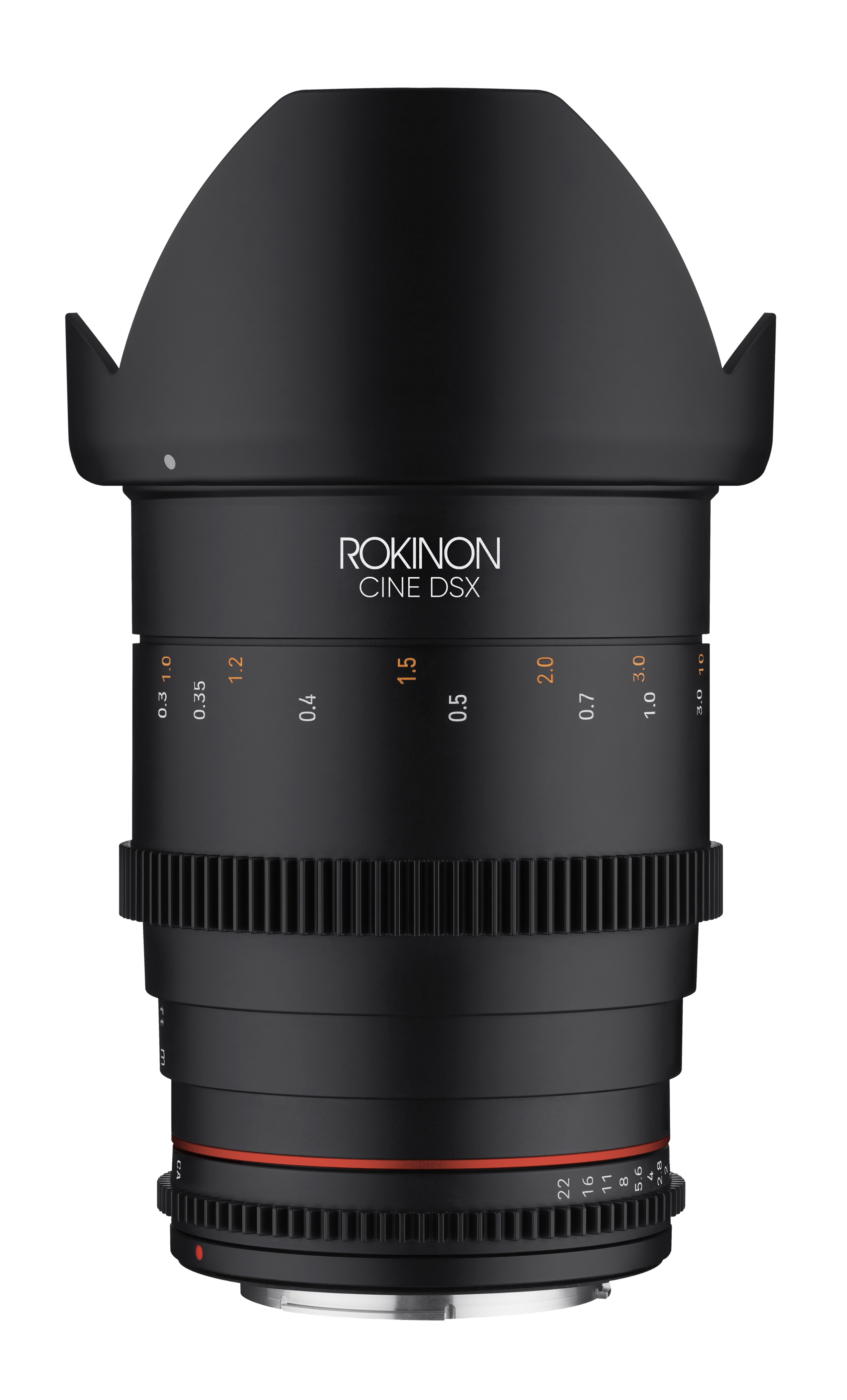 ROKINON  
CINE DSX  

0.3 0.35 0.4 0.5 0.7 1.0 1.2 1.5 2.0 3.0  

22 16 11 8 5.6 4.0