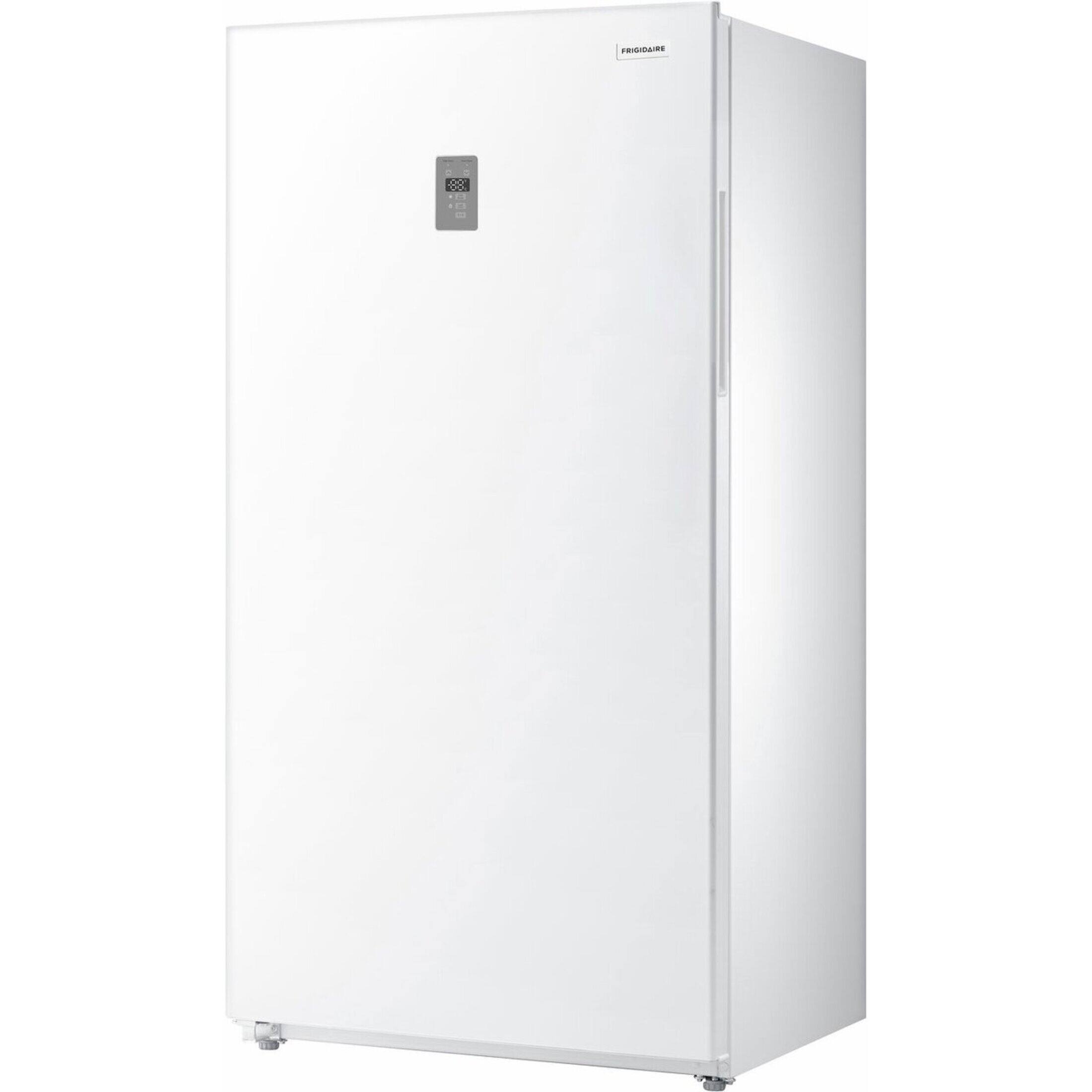Angle. Frigidaire - 18 Cu. Ft. Garage Ready Upright Refrigerator - White.