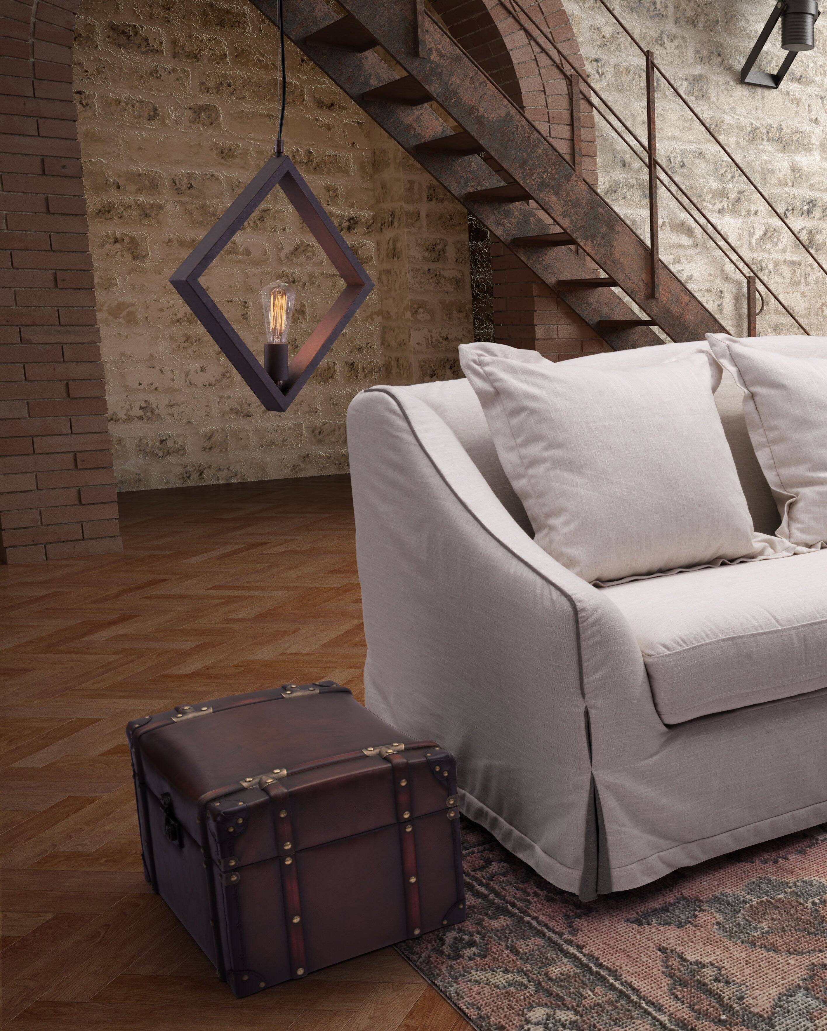 Angle. Hivvago - Rotorura Ceiling Lamp Rust - Rust.