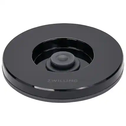 Front. ZWILLING - ZWILLING Enfinigy Vacuum Lid for Power Blender Jar - Black - Black.