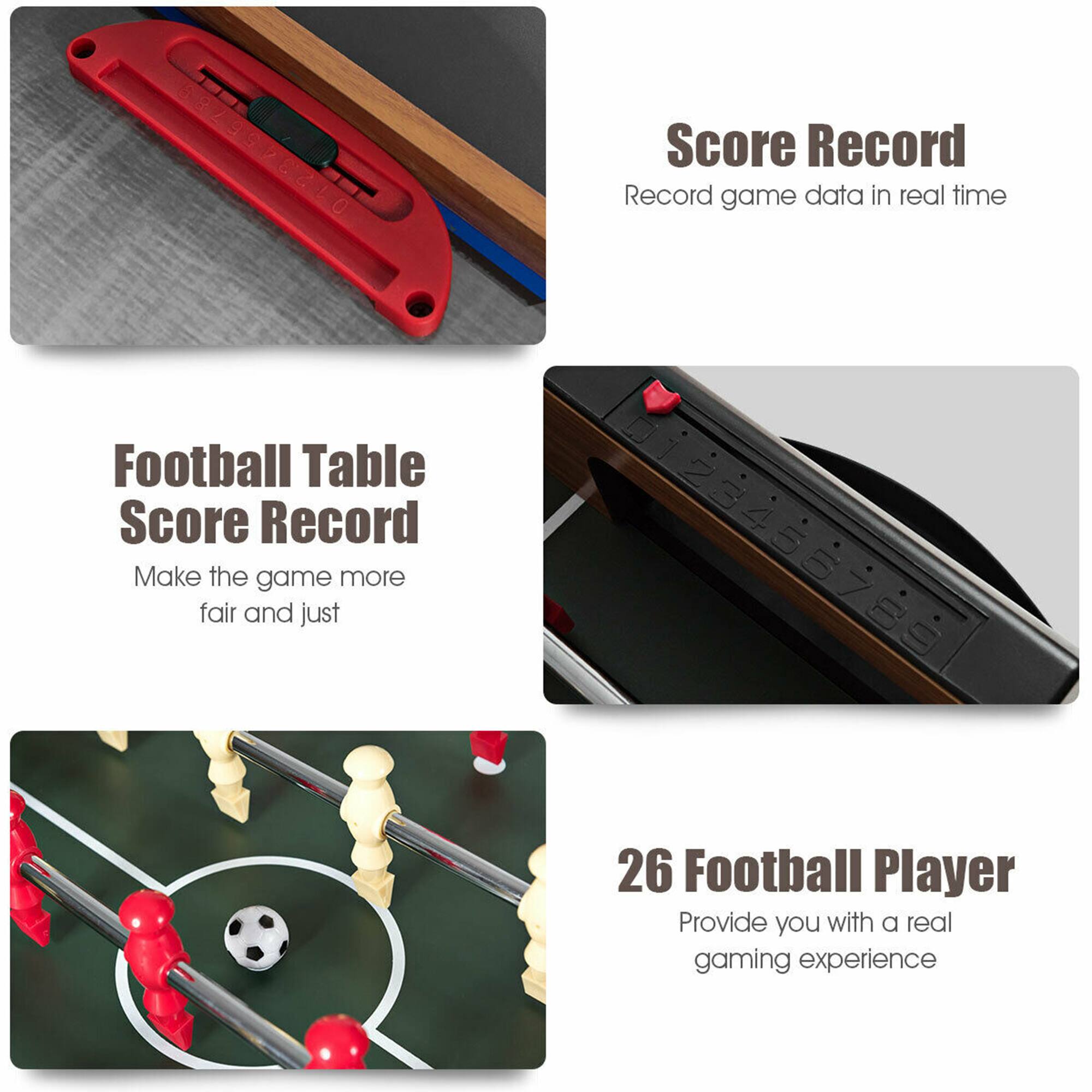 Football Table Score Record

Make the game more fair and just

Score Record
Record game data in real time

26 Football Player
Provide you with a real gaming experience
