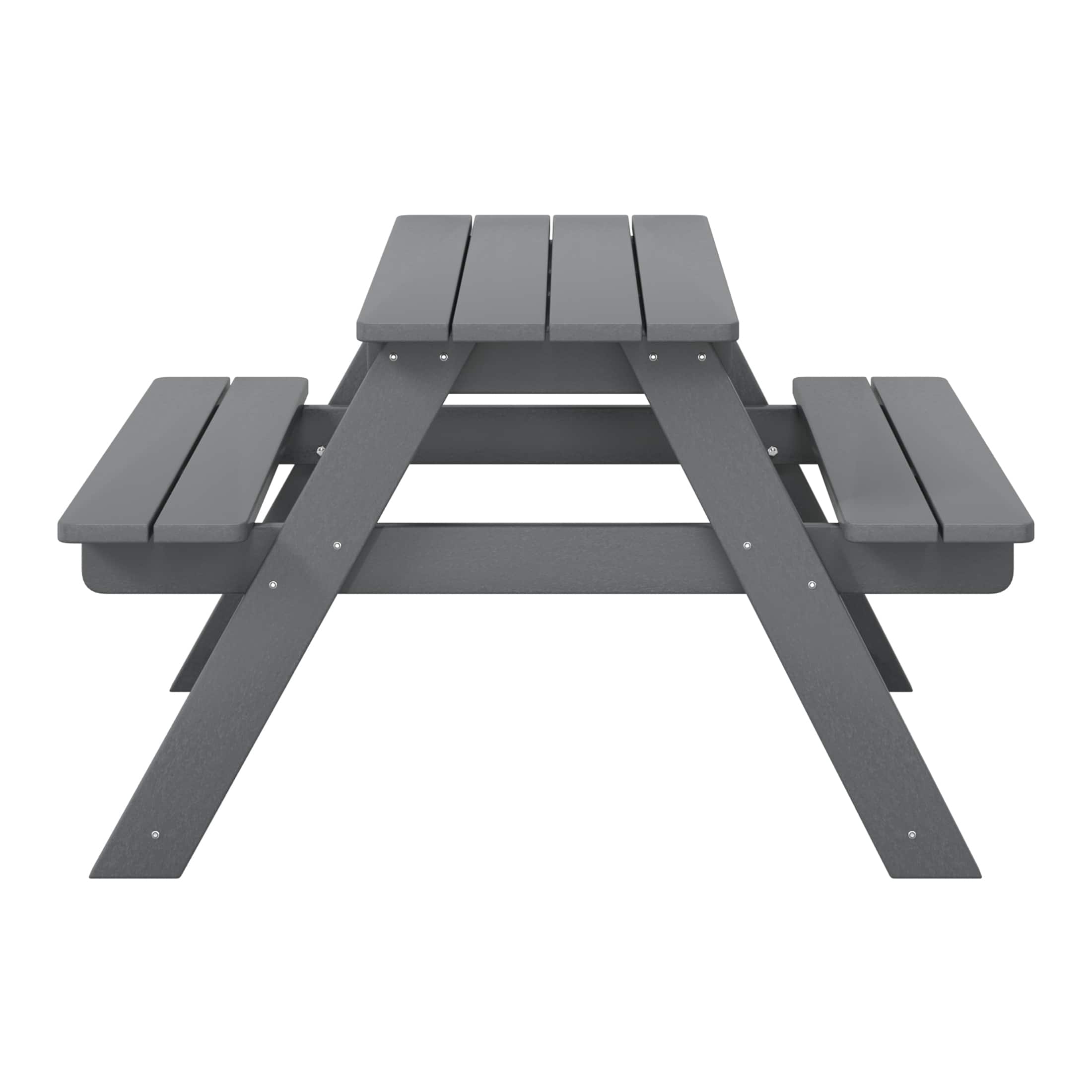 WestinTrends - Malibu Outdoor Patio Kids HDPE Plastic Picnic Bench Table - Gray price history on PriceWatchPro