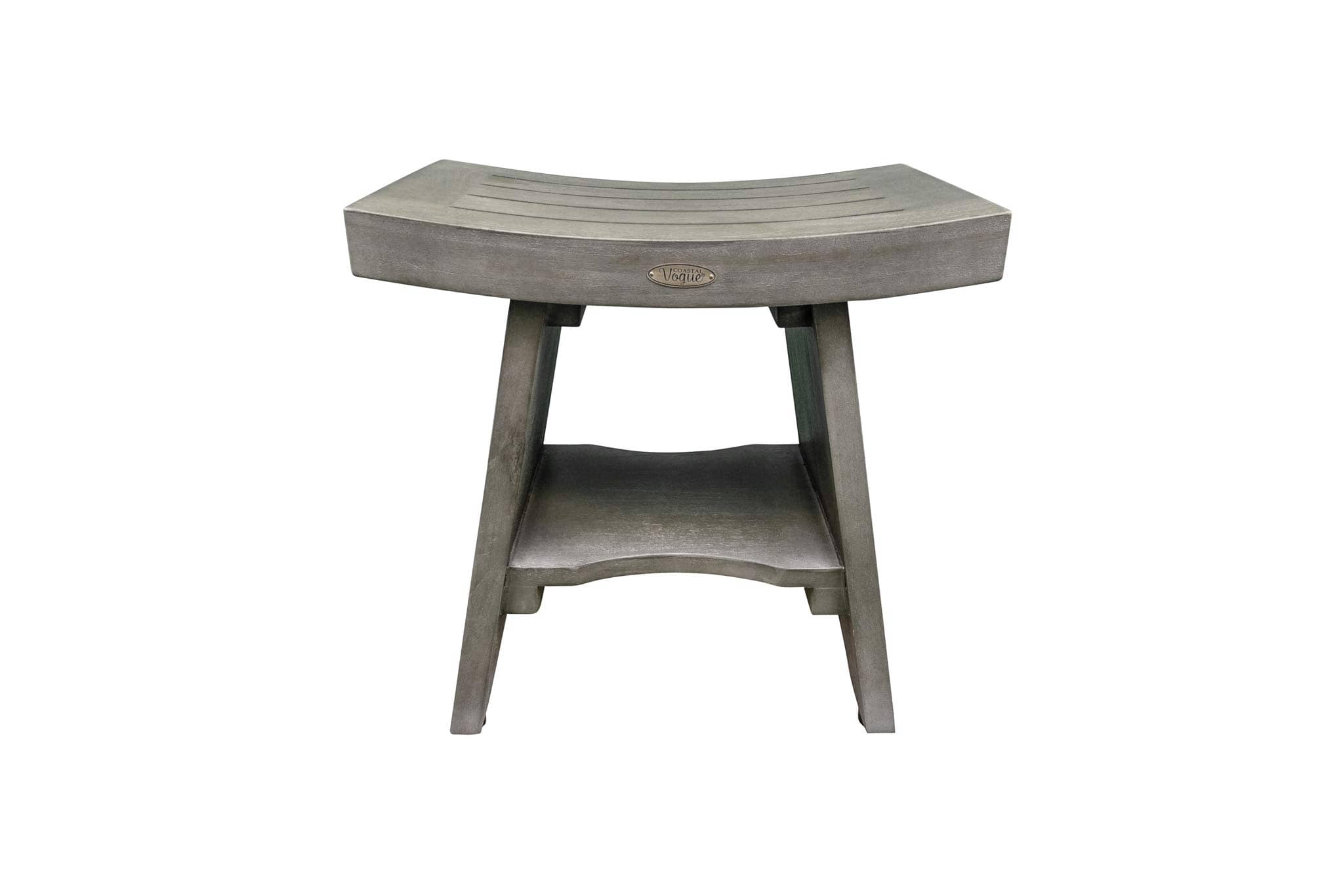 JETRANSPORT - 18 Inch Waterproof Teak Wood Shower Bench Stool Seat Chair For Inside Provides Safety Storage And - Default