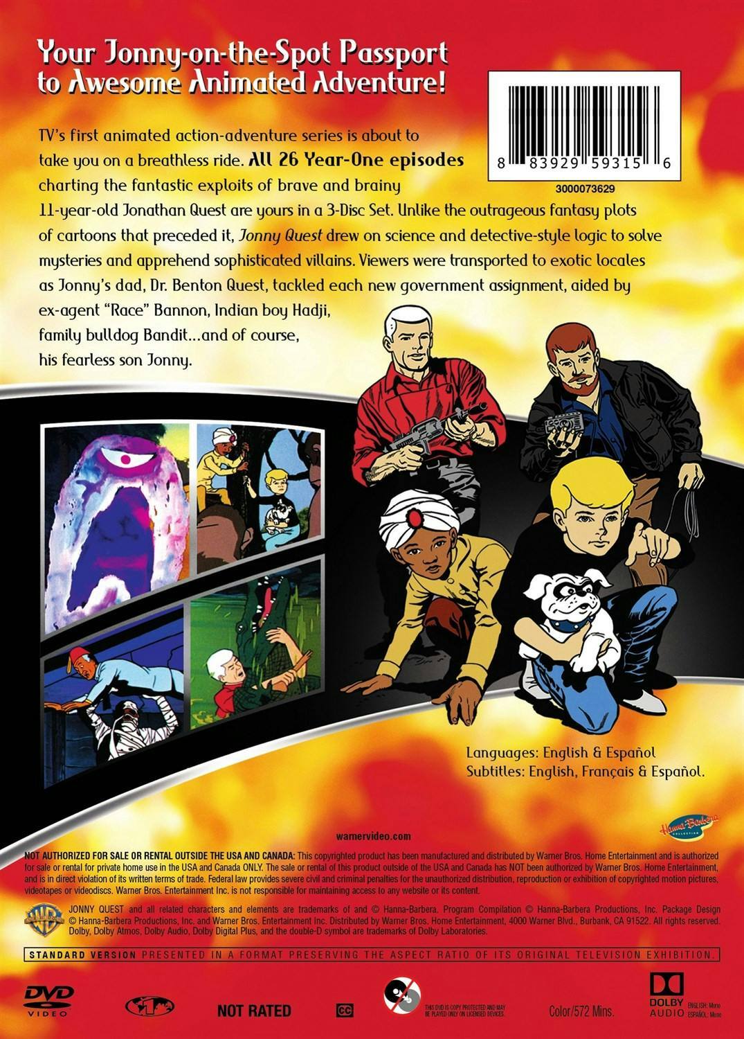 Back. Jonny Quest: Season One (Box Set) [DVD].