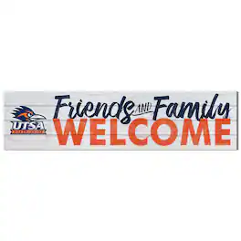 Jardine - UTSA Roadrunners 10'' x 40'' Friends & Family Welcome Sign - White