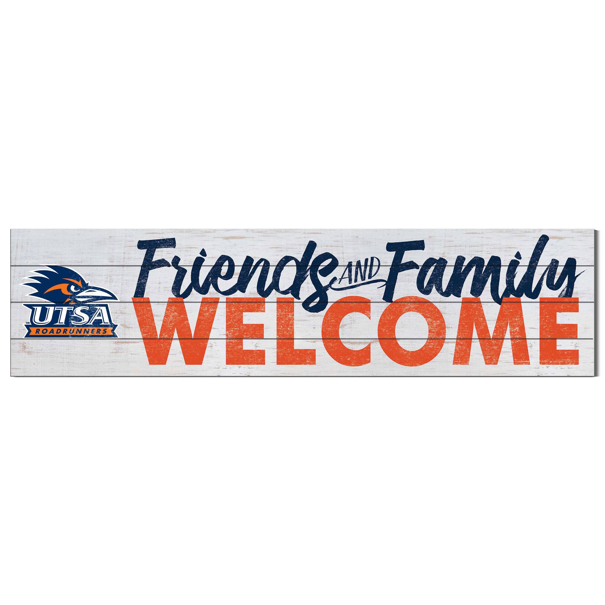 UTSA Roadrunners 10'' x 40'' Friends & Family Welcome Sign