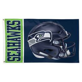 WinCraft - Seattle Seahawks 3' x 5' Helmet Deluxe Single-Sided Flag - Multicolor