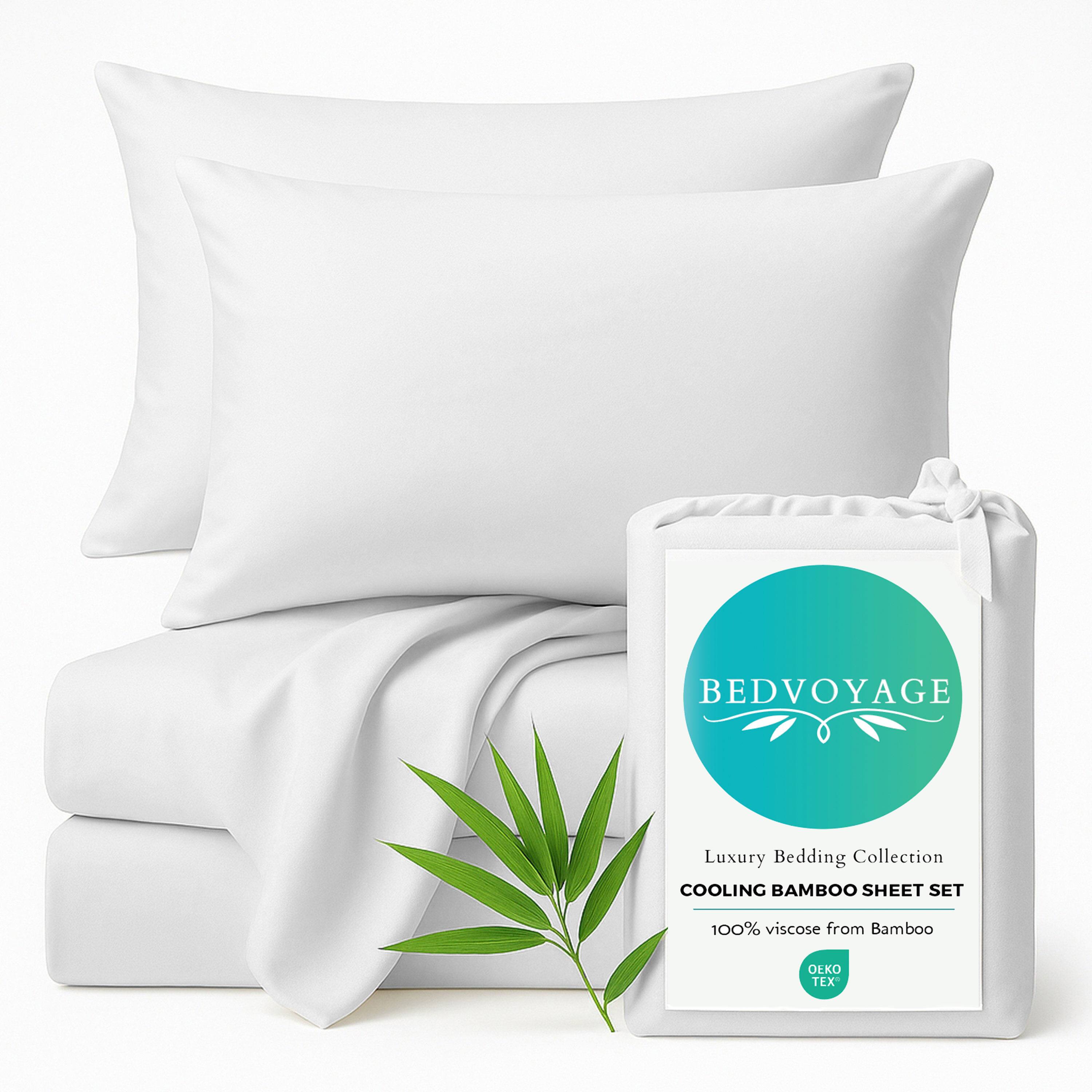 BEDVOYAGE  
Luxury Bedding Collection  
COOLING BAMBOO SHEET SET  
100% viscose from Bamboo  
OEKO TEX