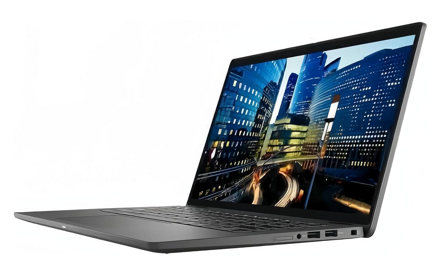 Left. Dell - Latitude 7410 Business Laptop PC, Intel Core i7-10th, 16GB RAM + 512GB NVMe, Webcam, Backlit KB, Wi Fi- BT, Windows 11. - Black.