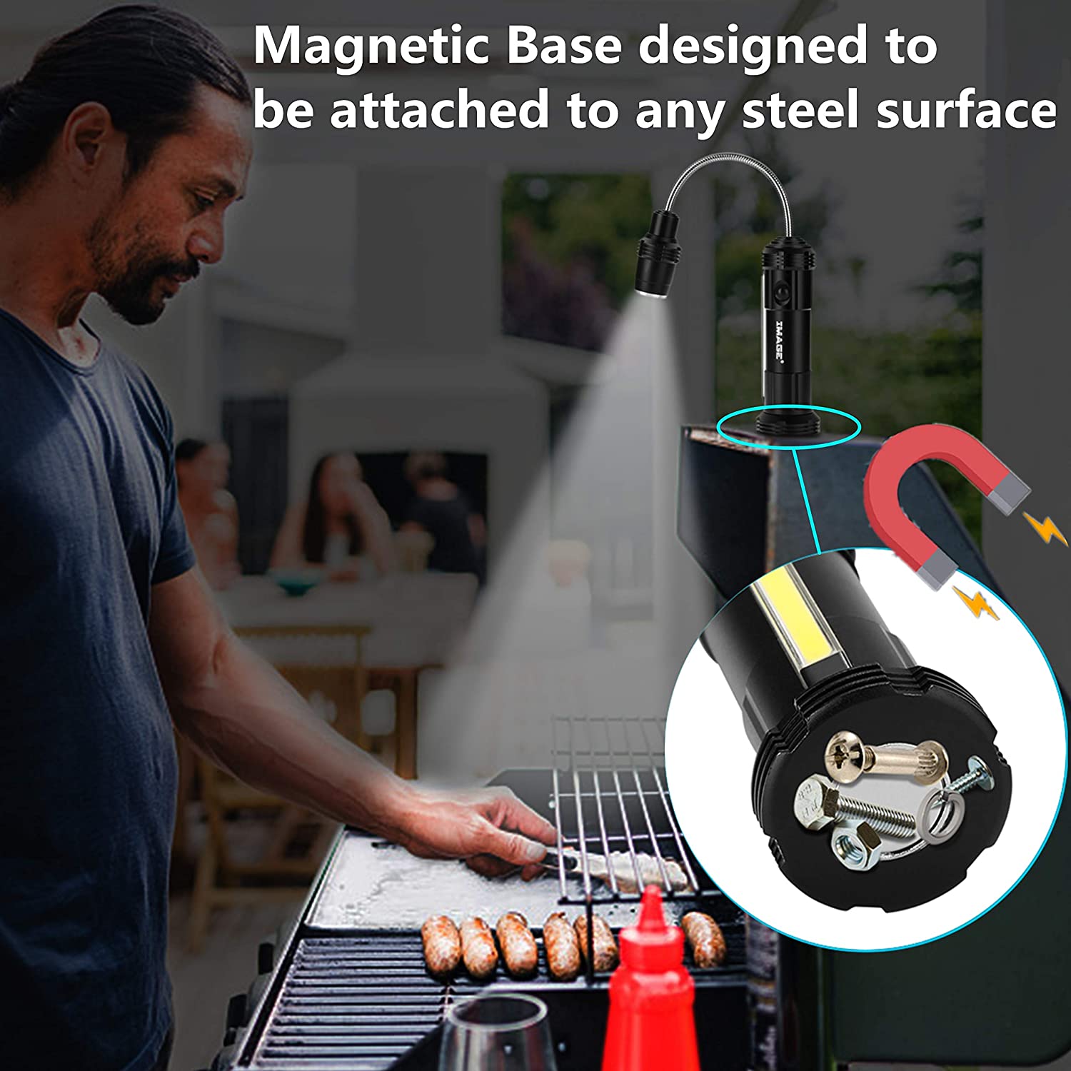 Magnetic Base designed to be attached to any steel surface