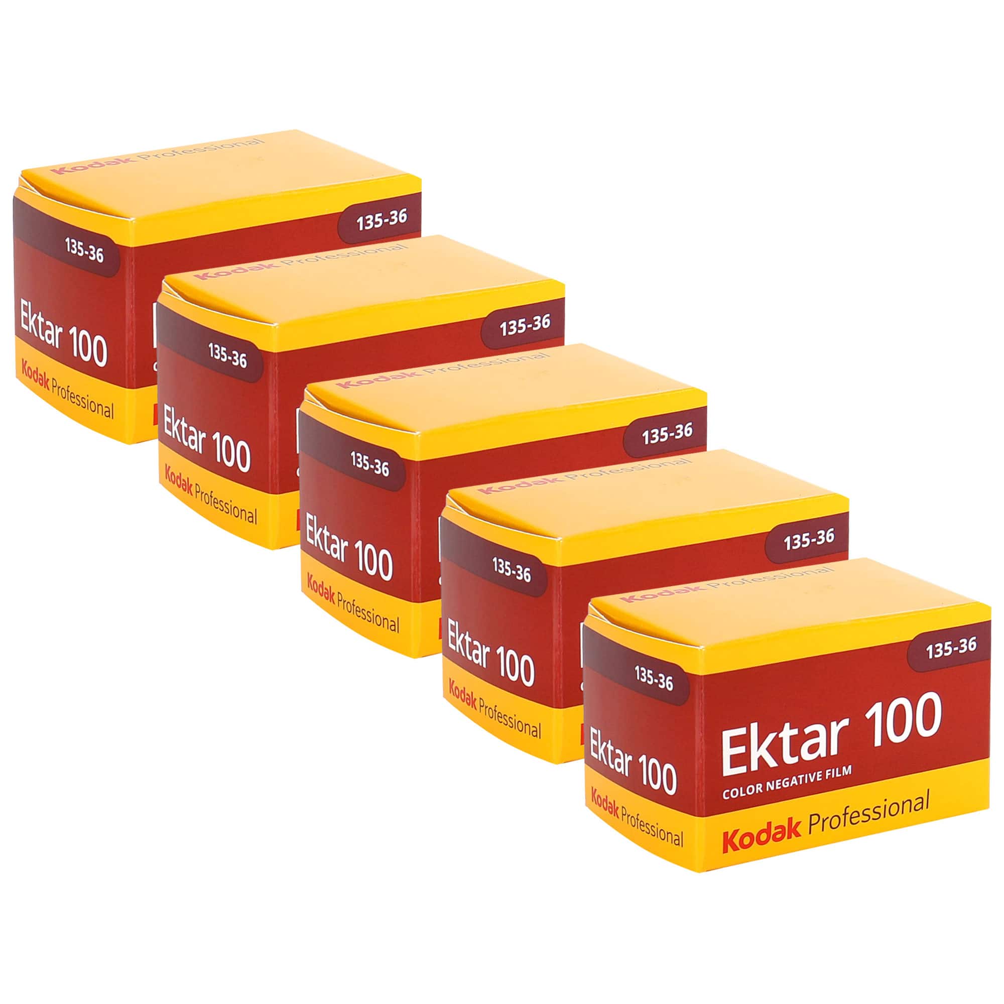 Kodak - Ektar 100 Color Negative Film (35mm Roll Film, 36 Exposures) - 5 Pack