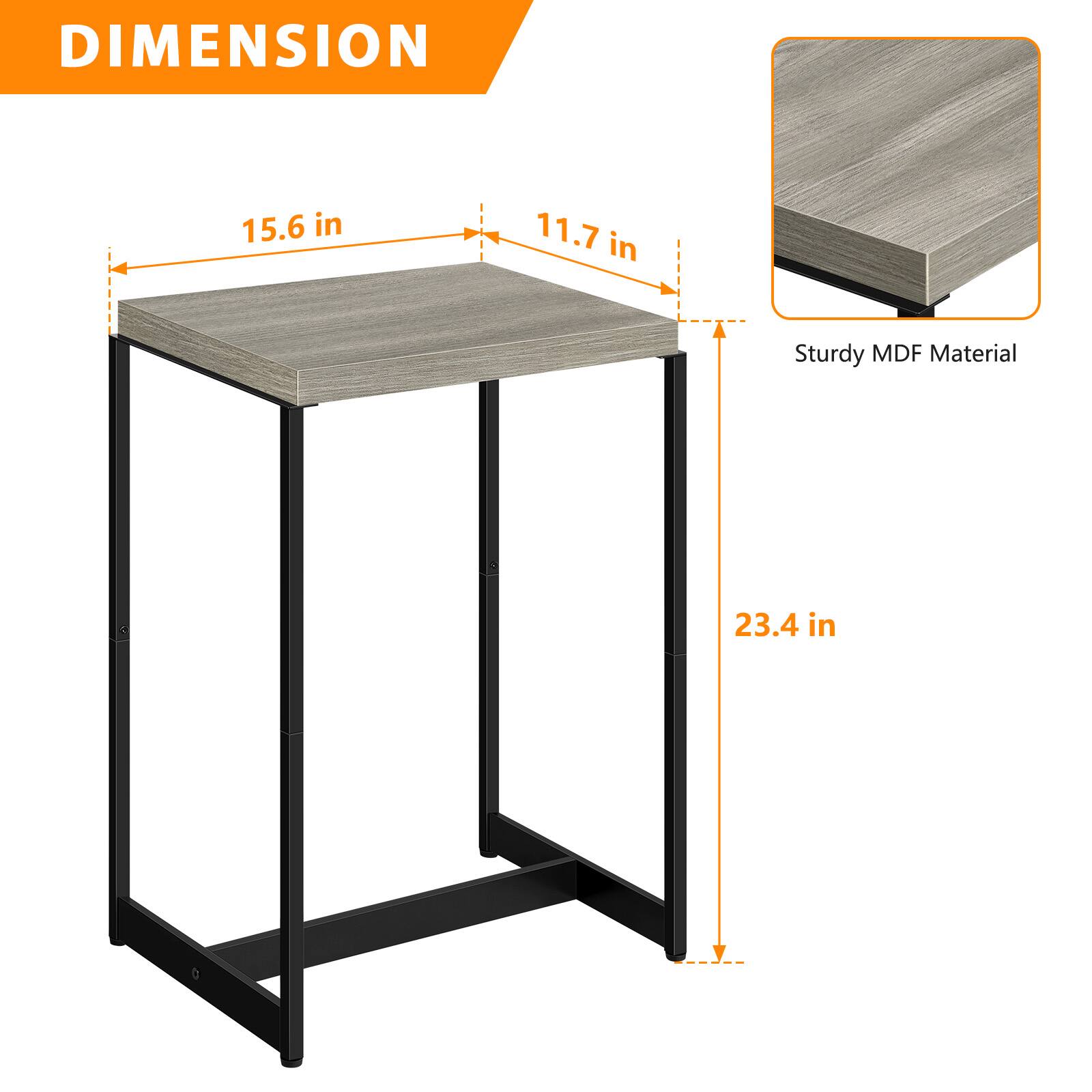 DIMENSION 15.6 in x 11.7 in x 23.4 in  
Sturdy MDF Material