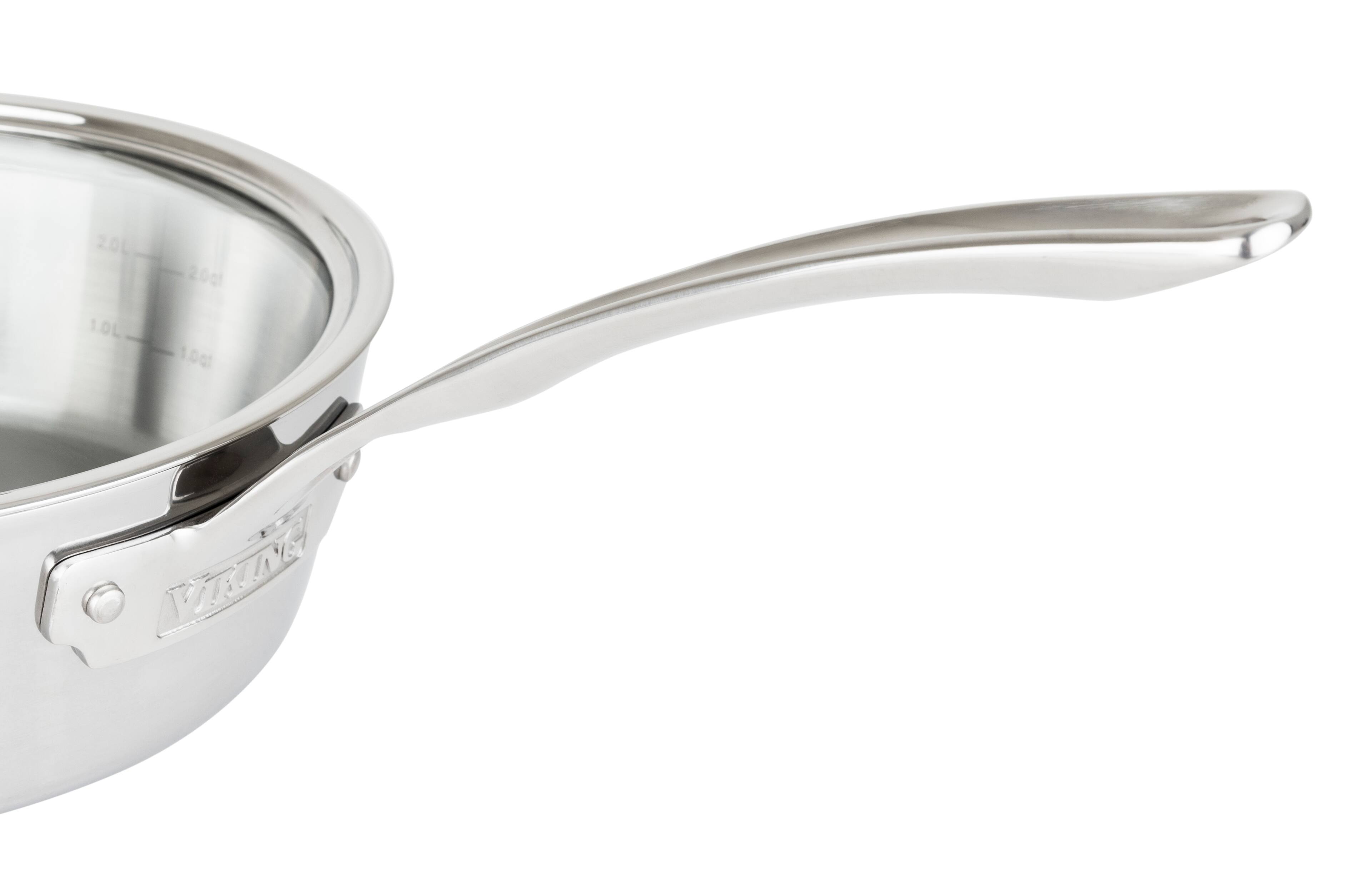 Alt View 15. Viking - Contemporary 3 Ply 7-Piece Cookware Set- Mirror - Stainless Steel.