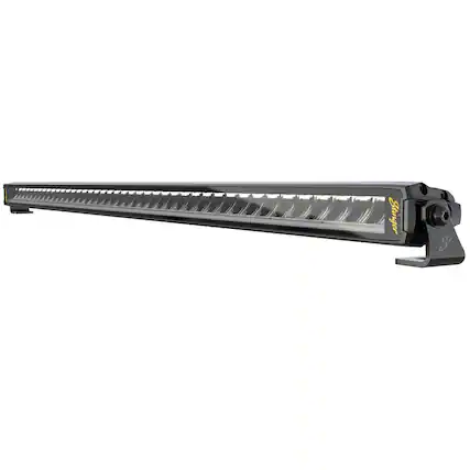 Front. Stinger - HEXCORE 50” Universal Off-Road Straight LED Light Bar, Amber/White Flood & Spot Combo Beam for Cars, Trucks, Jeeps, UTVs - Black.