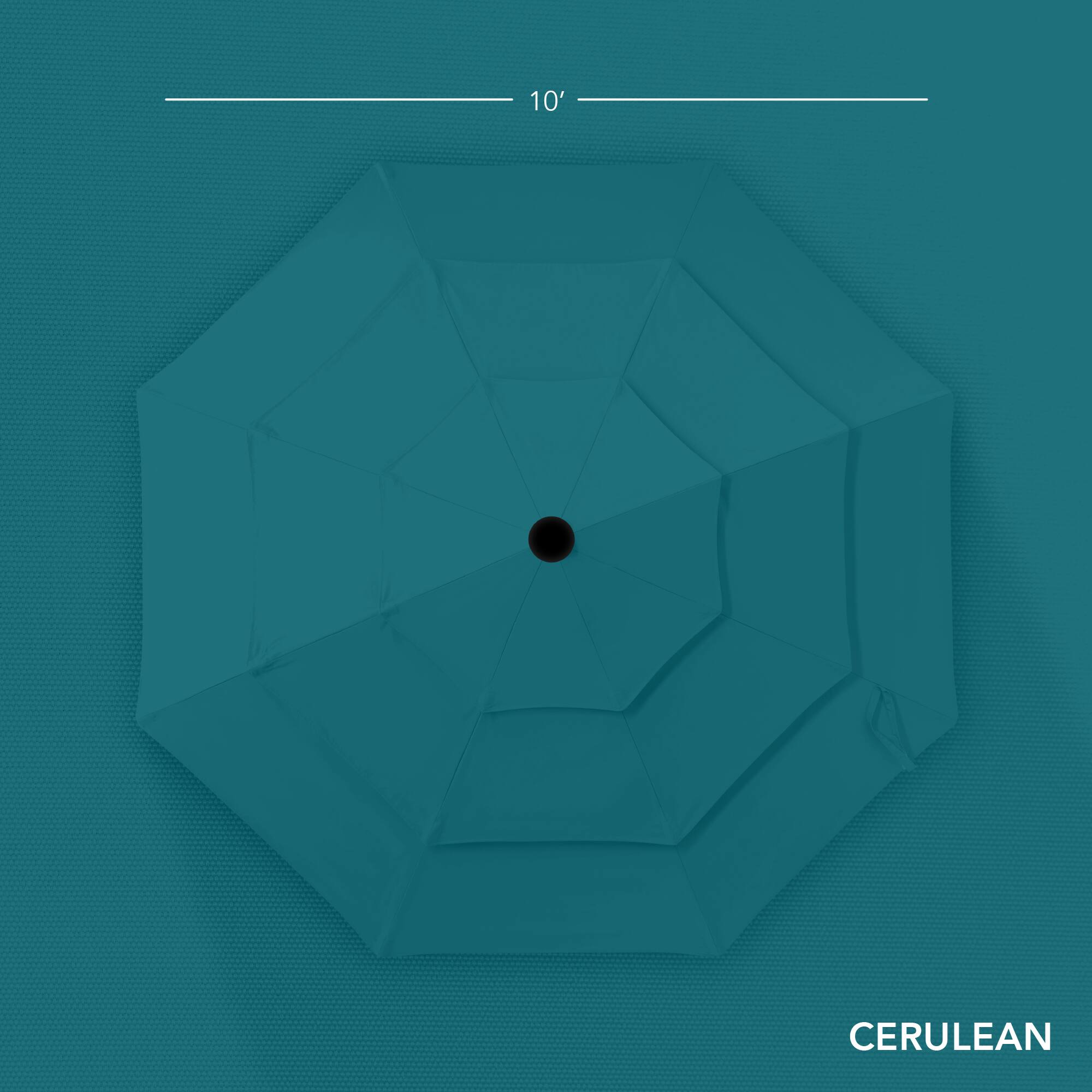 The text on the image is "10' CERULEAN" and "CERULEAN."