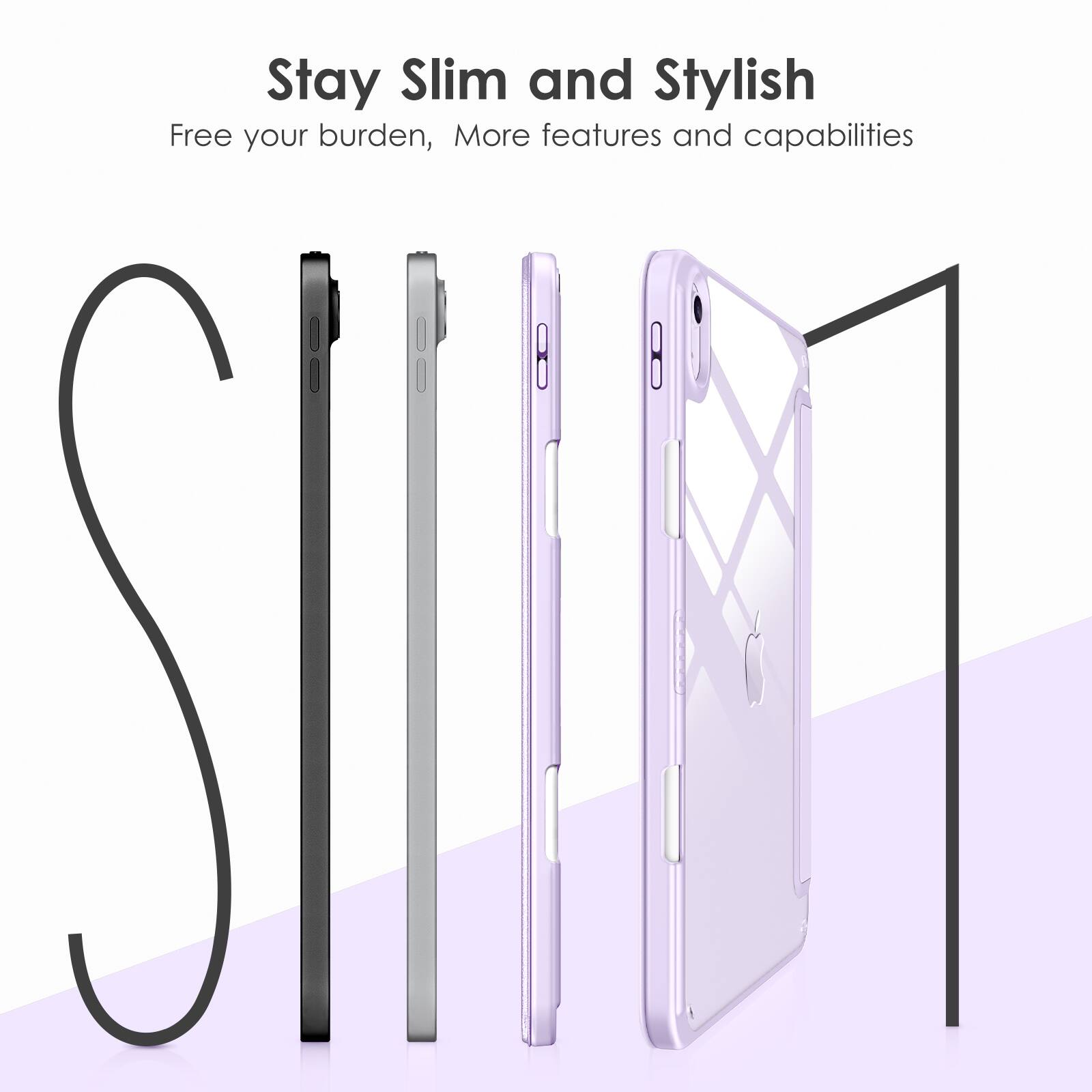 Stay Slim and Stylish  
Free your burden, More features and capabilities