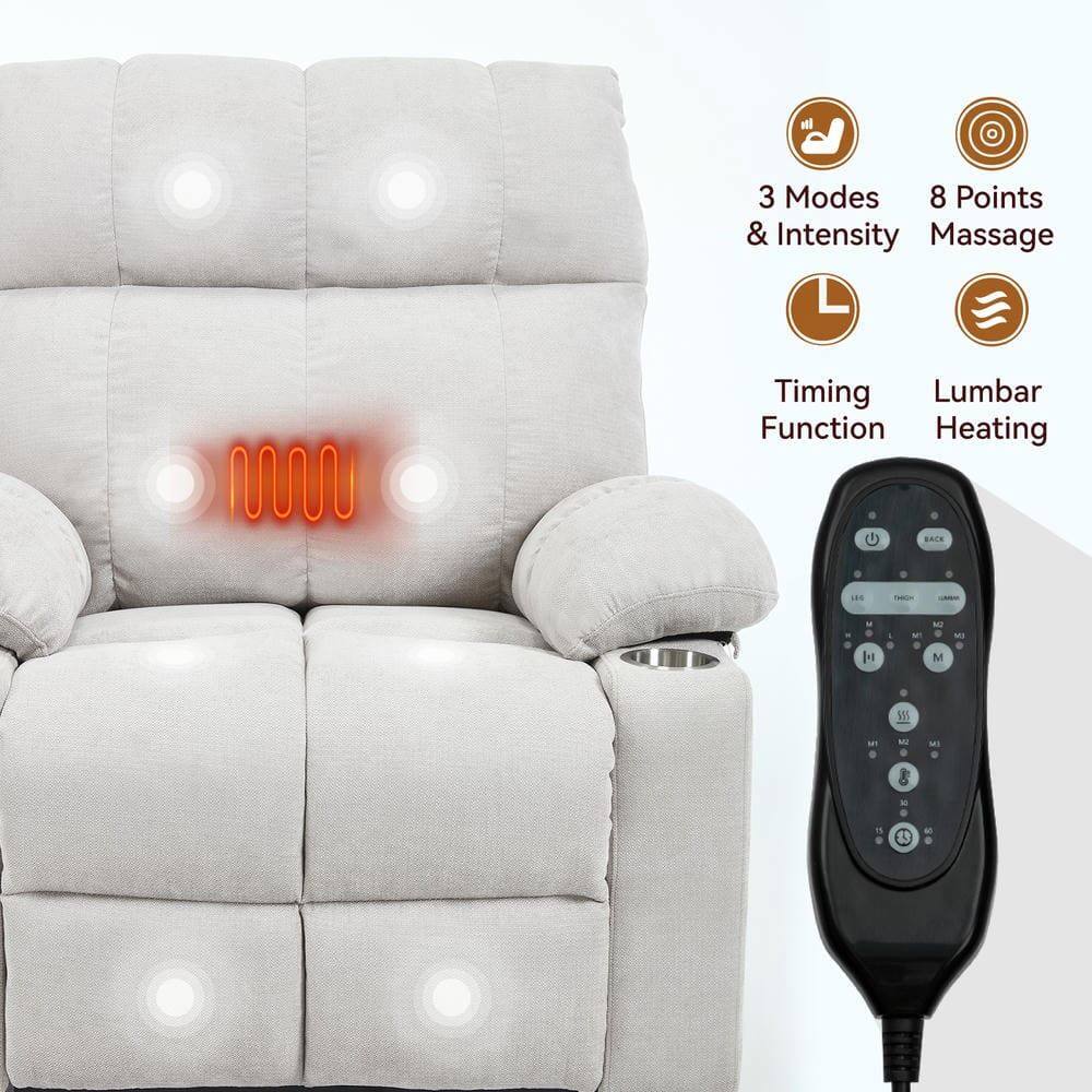 3 Modes & Intensity  
8 Points Massage  
Timing Function  
Lumbar Heating