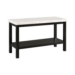 Picket House Furnishings - Evie Marble Rectangle Sofa Table - White
