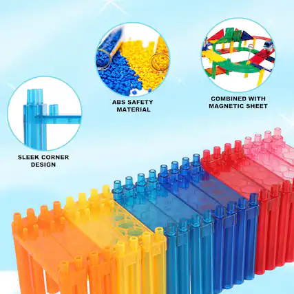 ABS SAFETY MATERIAL, COMBINED WITH MAGNETIC SHEET, SLEEK CORNER DESIGN