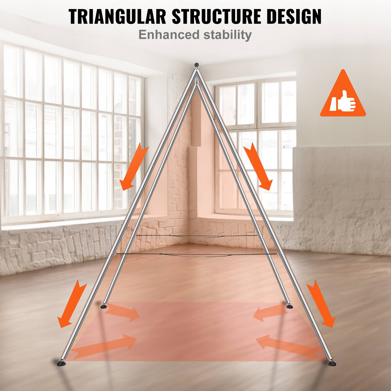 TRIANGULAR STRUCTURE DESIGN  
Enhanced stability