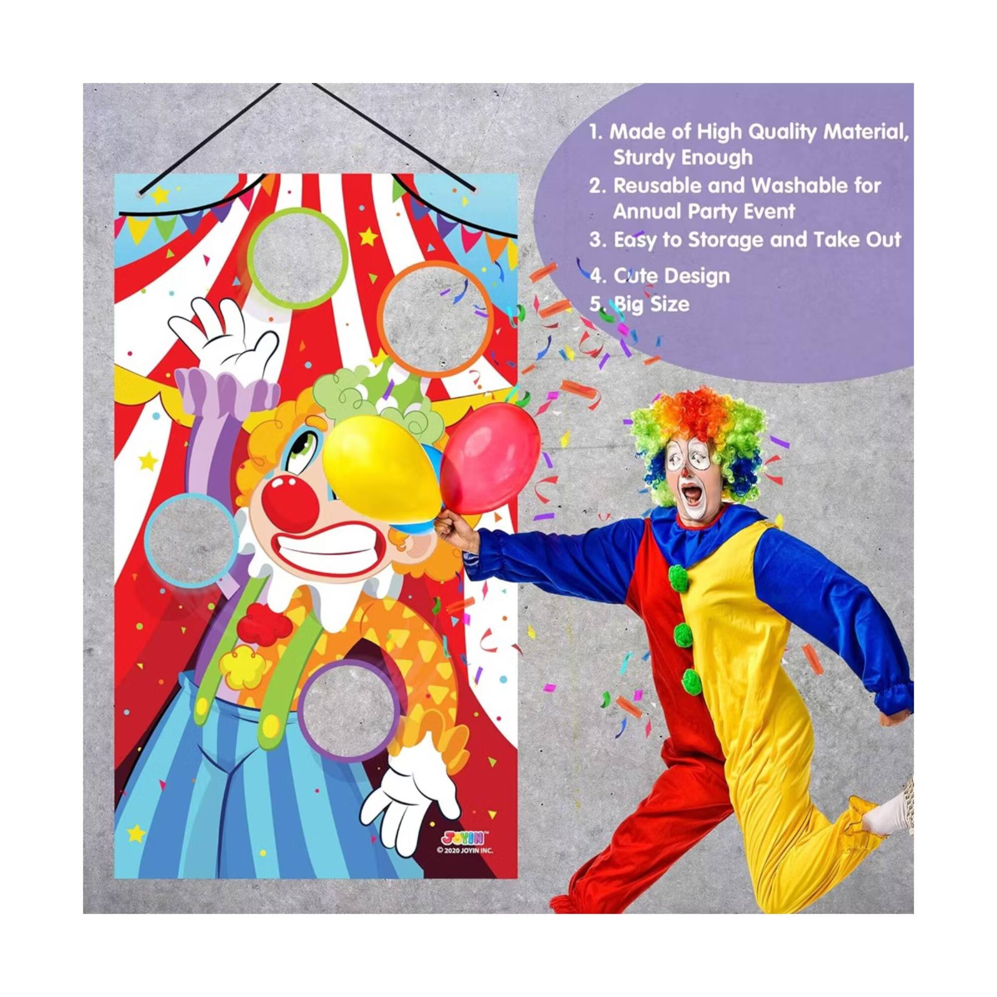 1. Made of High Quality Material, Sturdy Enough
2. Reusable and Washable for Annual Party Event
3. Easy to Storage and Take Out
4. Cute Design
5. Big Size