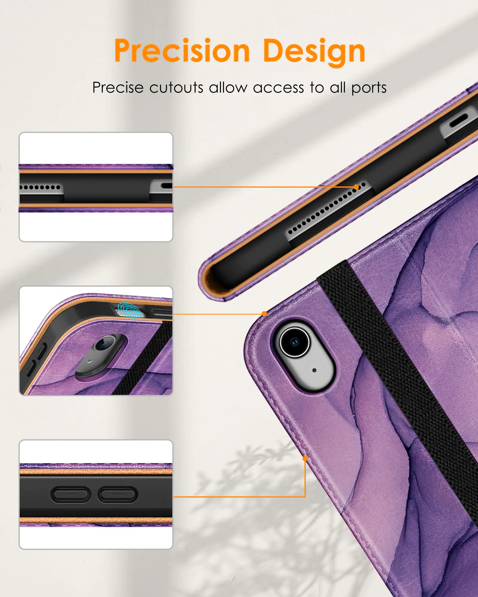 Precision Design  
Precise cutouts allow access to all ports