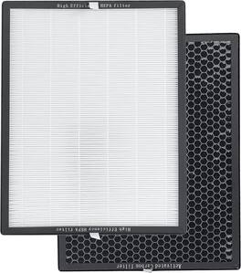 Black+Decker - Replacement Air Purifier Filter, AF3, Dual HEPA & Activated Carbon Filter, For BAPUV150 - White