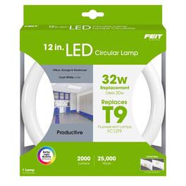 FEIT ELECTRIC - Plug & Play T9 Cool White G10Q Circular LED Bulb 32 Watt Equivalence 1 pk