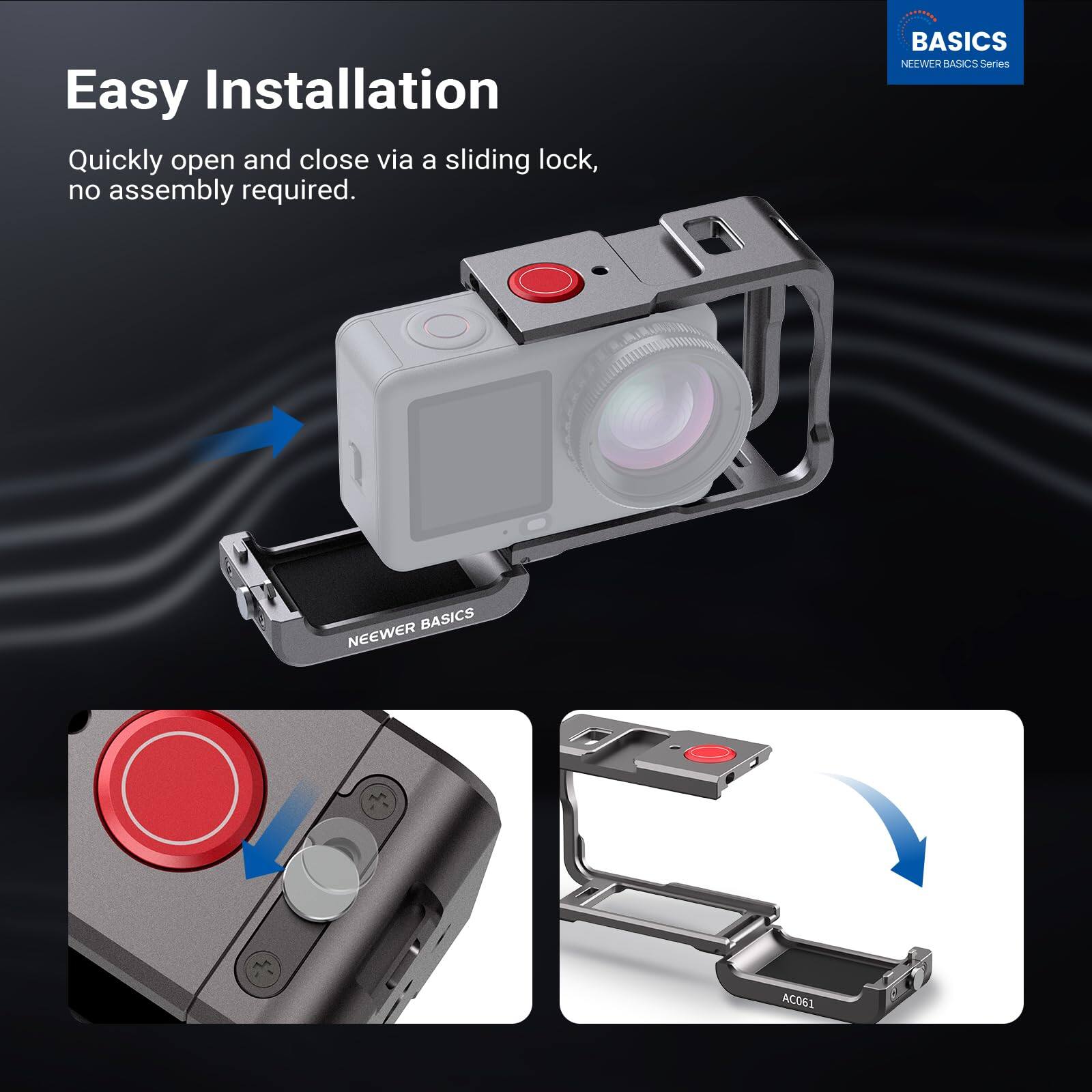 Easy Installation

Quickly open and close via a sliding lock, no assembly required.

BASICS NEENER BASICS Series

NEENER BASICS AC061