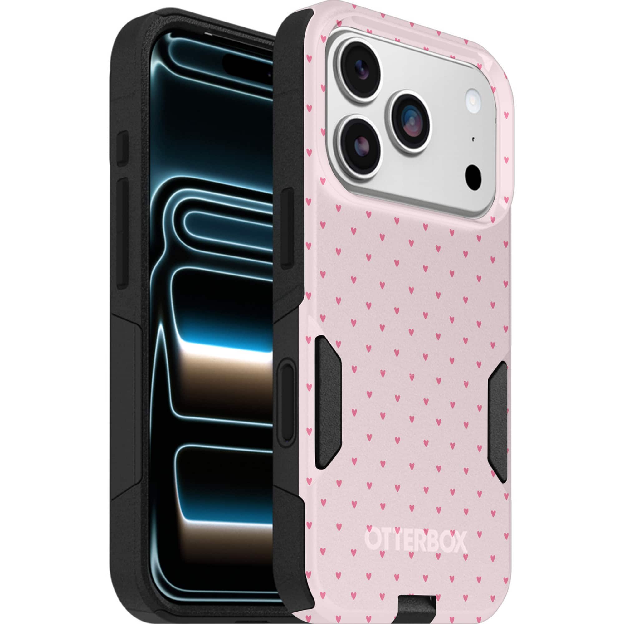 OtterBox - Artist Edition MagSafe Commuter Series Case for iPhone 17 Pro - Love is in the Air Hearts