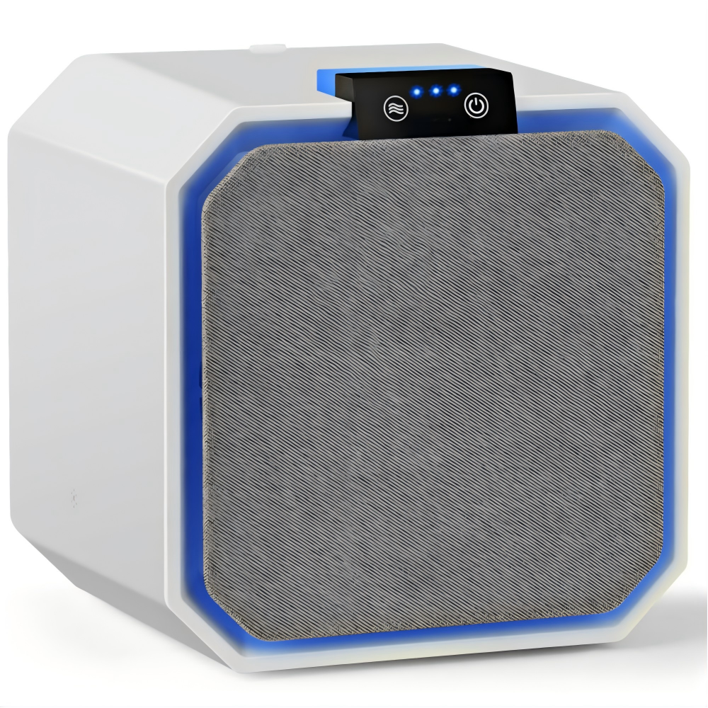 SKONYON - Desktop HEPA Air Purifier with Composite Filter - White