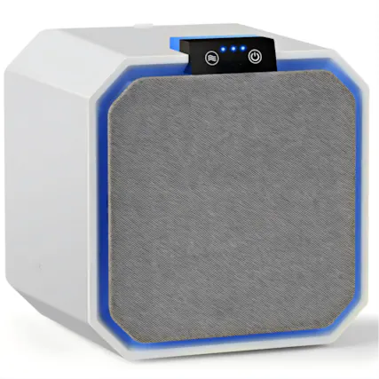 Front. SKONYON - Desktop HEPA Air Purifier with Composite Filter - White.