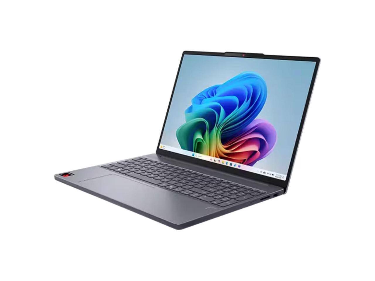 Alt View 2. Lenovo - Refurbished Lenovo IdeaPad Slim 3x Copilot+ PC, Snapdragon X, 16GB, 1TB, 15.3" Touchscreen, Windows 11 - Gray.