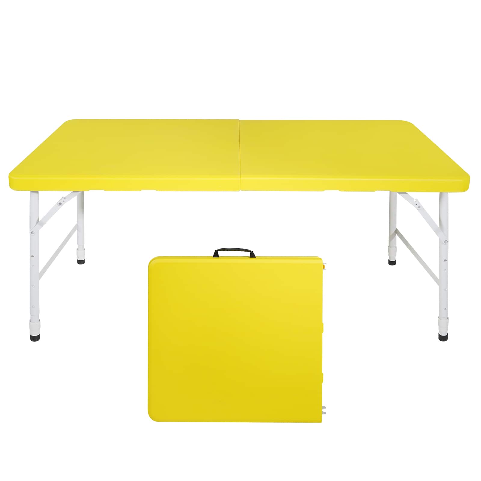 ELEMENT ACE - 4ft Portable Folding Table - Lightweight Indoor Outdoor Table for Camping, Parties, & More - Yellow