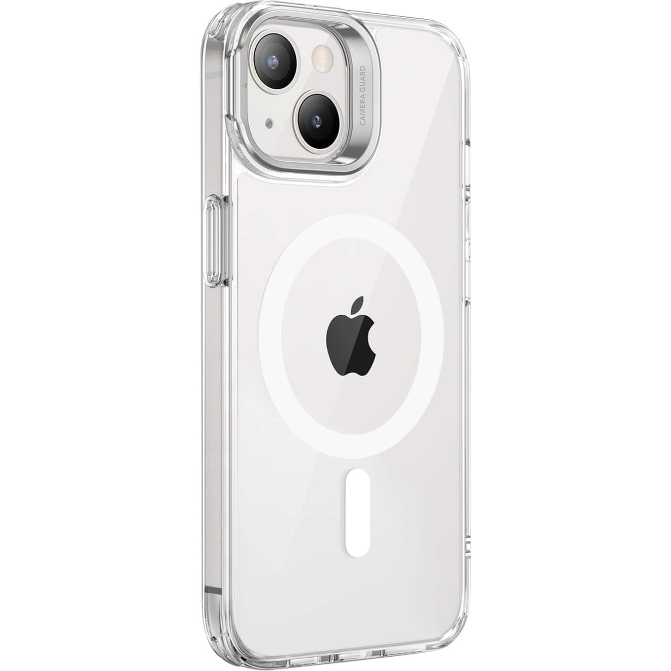 Angle. SaharaCase - Hybrid-Flex Kickstand Case for Apple iPhone 14 Plus - Clear.