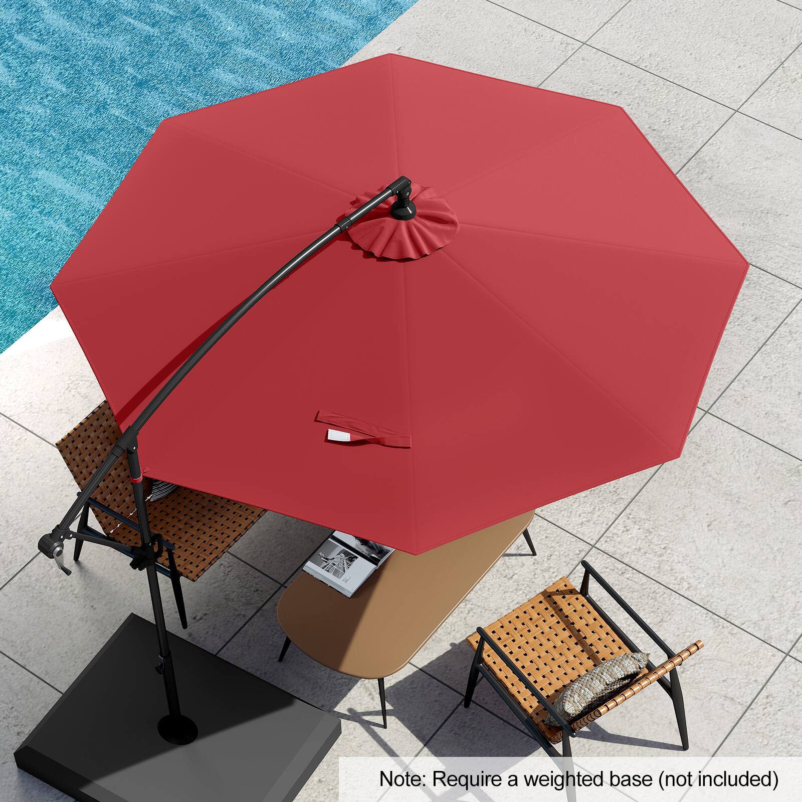 Note: Require a weighted base (not included)