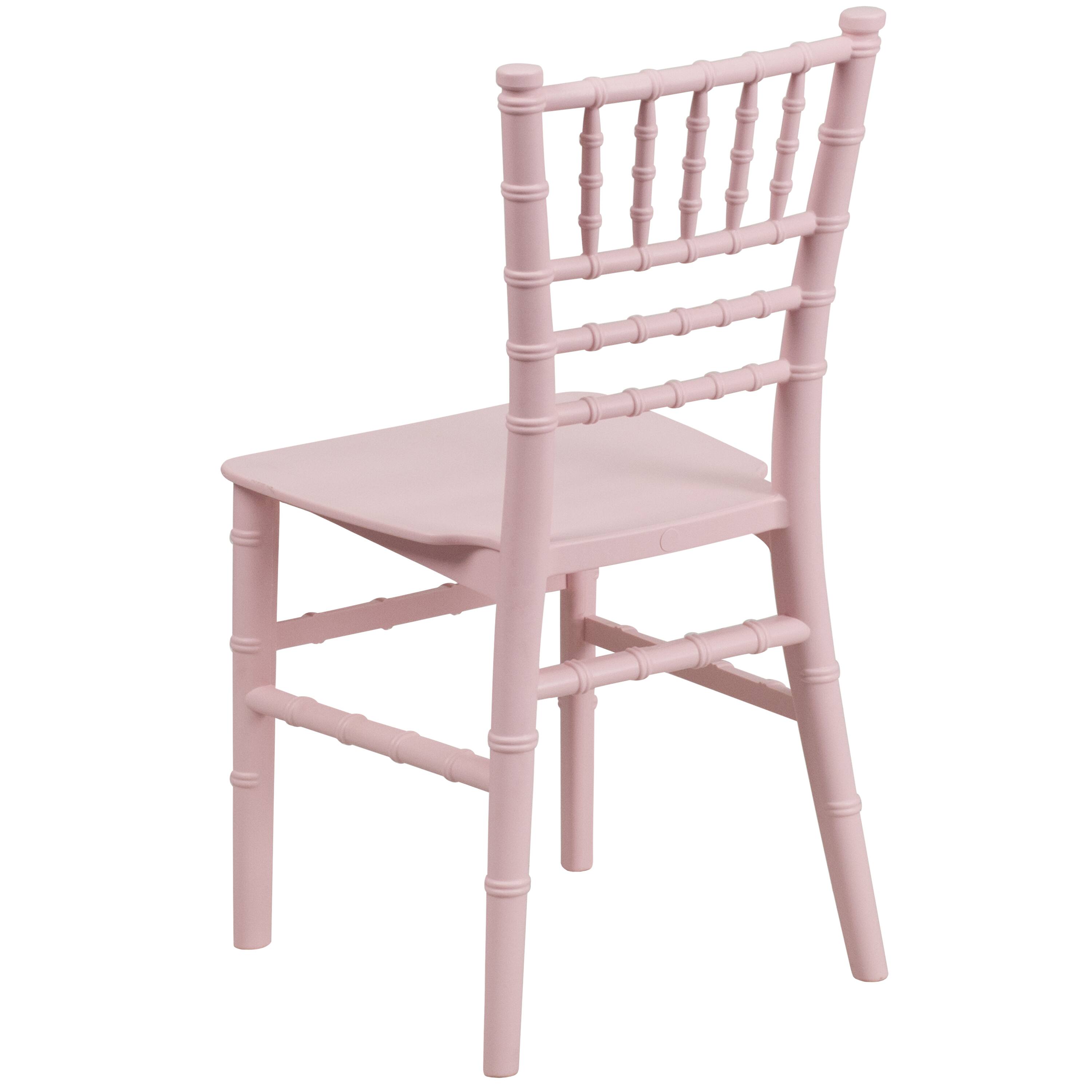 Alt View 5. Emma + Oliver - Child’s All Occasion Resin Chiavari Chair for Home or Home Based Rental Business - Pink.