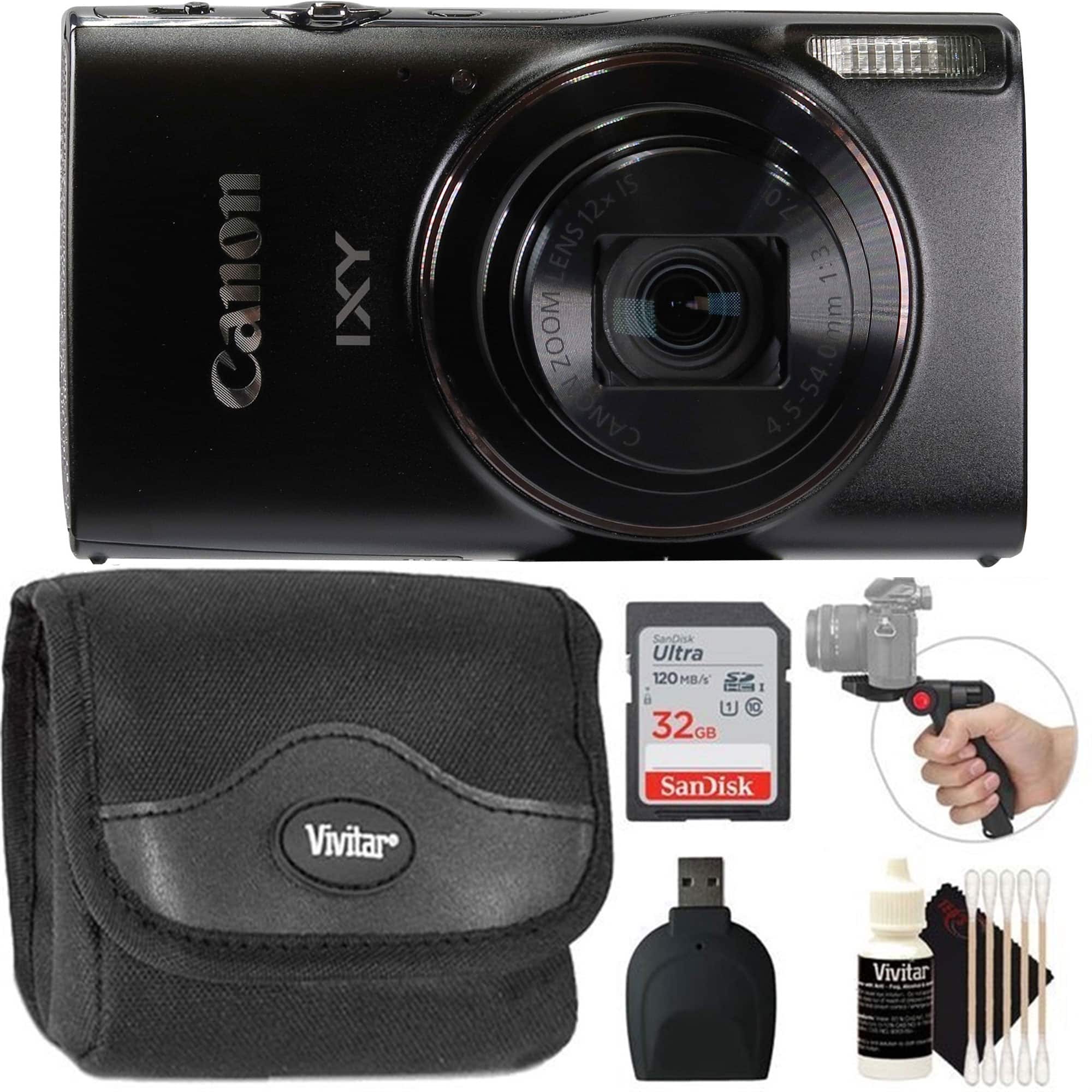 Canon - Powershot IXY 650 Digital Camera Black with 32GB Accessory Bundle